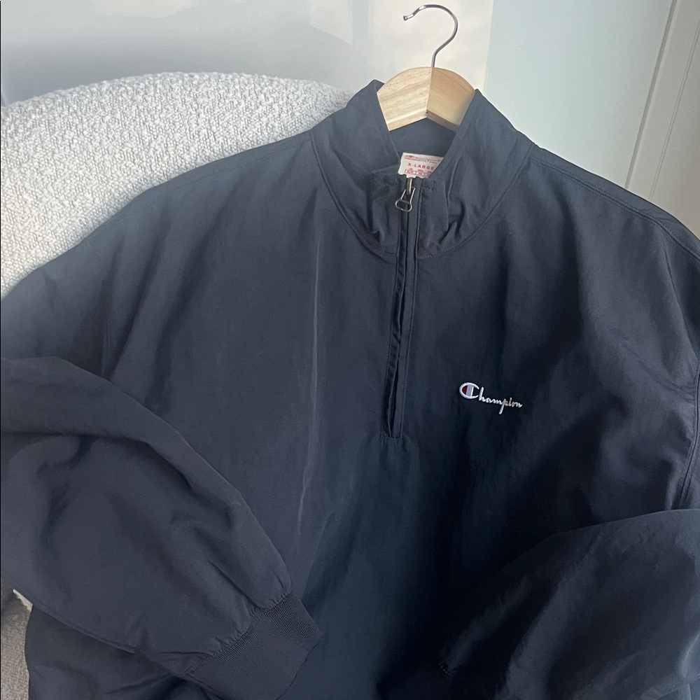 Champion Black Half-Zip Pullover